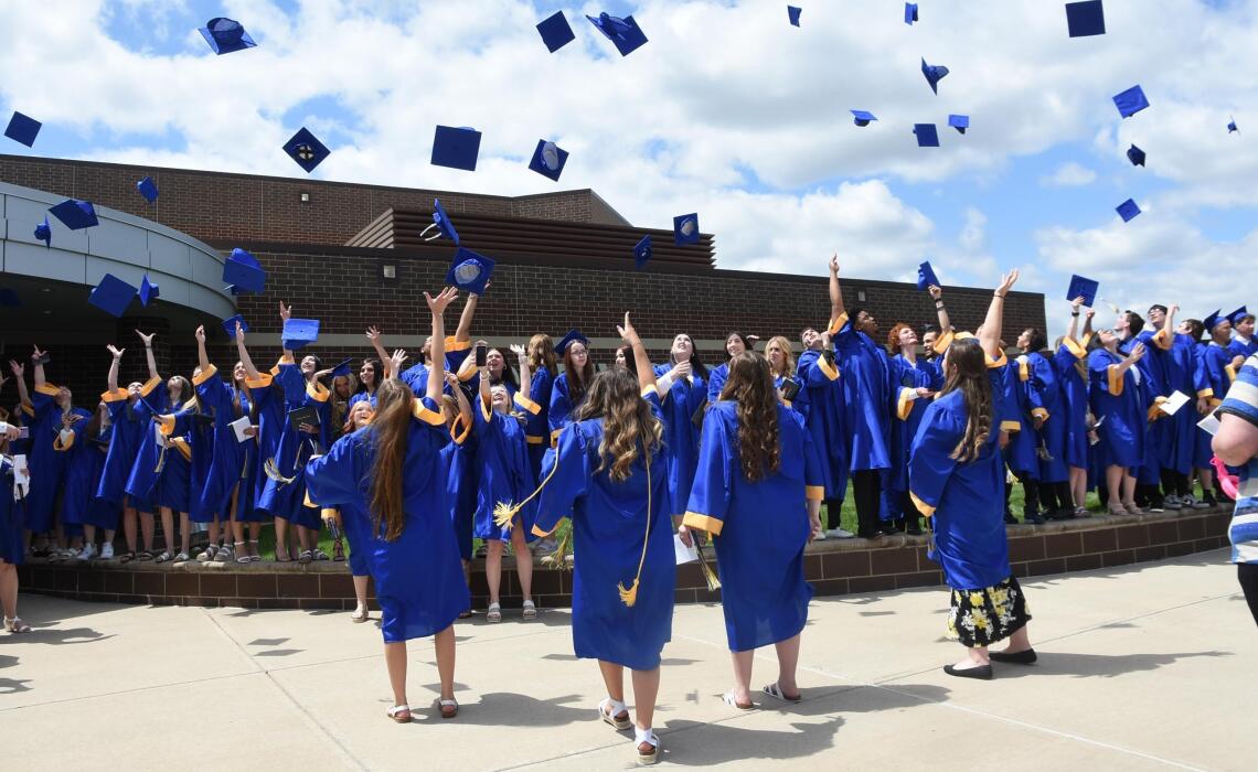 Class of 2025 Cap Toss