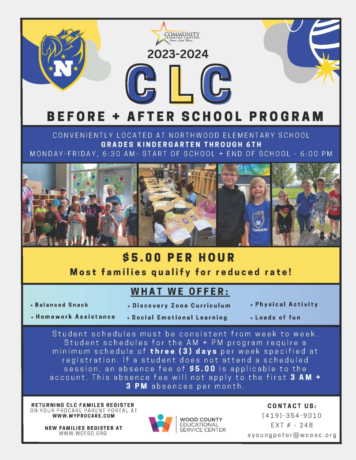 Community Learning Center Flyer